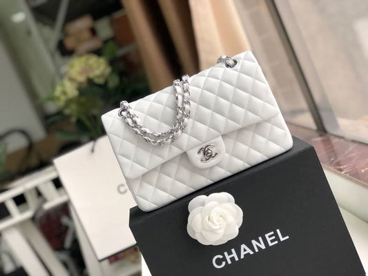 Chanel Classic Handbag For Women White Travel Bag