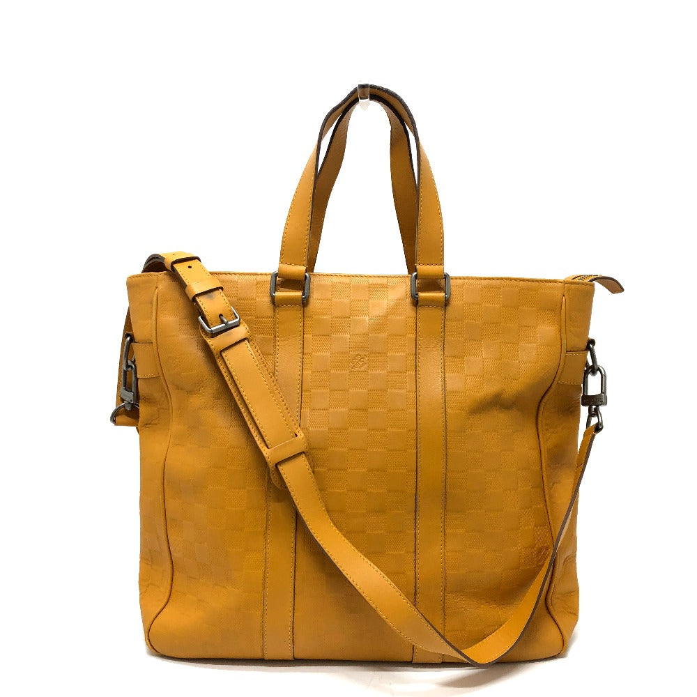 Louis Vuitton ‚m41228 Damier Anfini yellow Damier Leather Tote Bag
