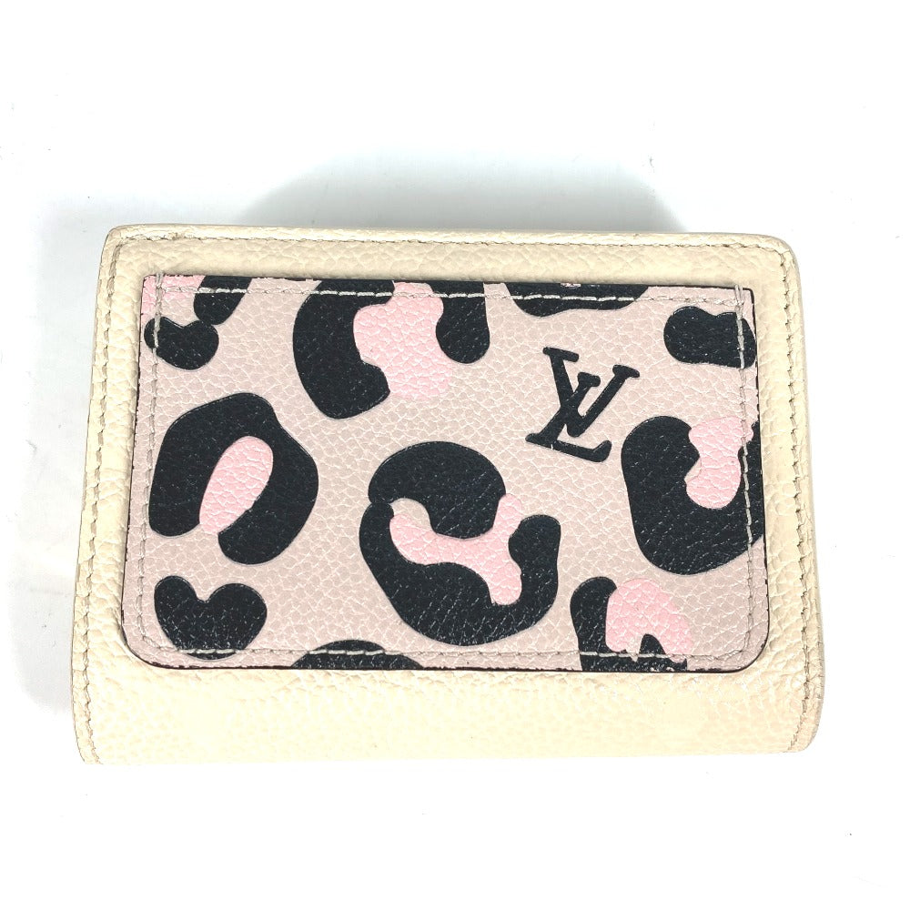 Louis Vuitton Folded M80754 Ann Platt Ann Monogram Leather Beige Wallet Case