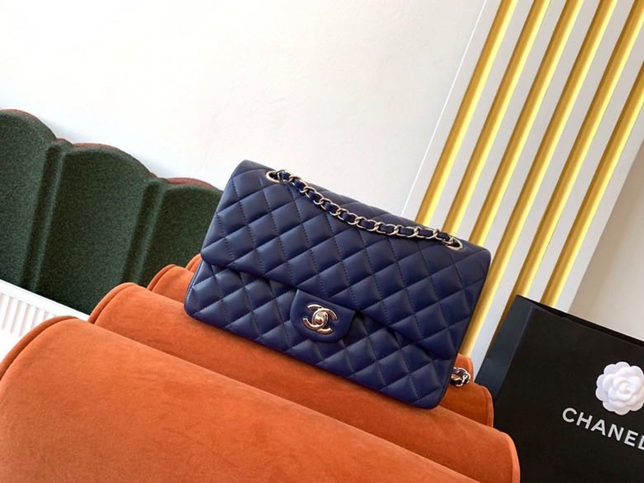 Chanel Classic Handbag Navy For Women Bags Shoulder Blue Crossbody Bag