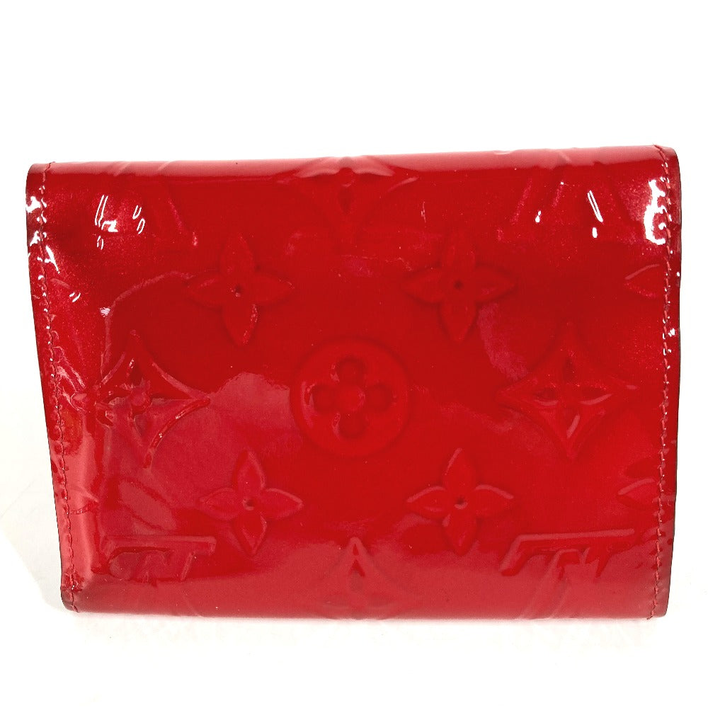 Louis Vuitton Trifold M62317 Vernis Portefeuille Monogram Red Wallet Case