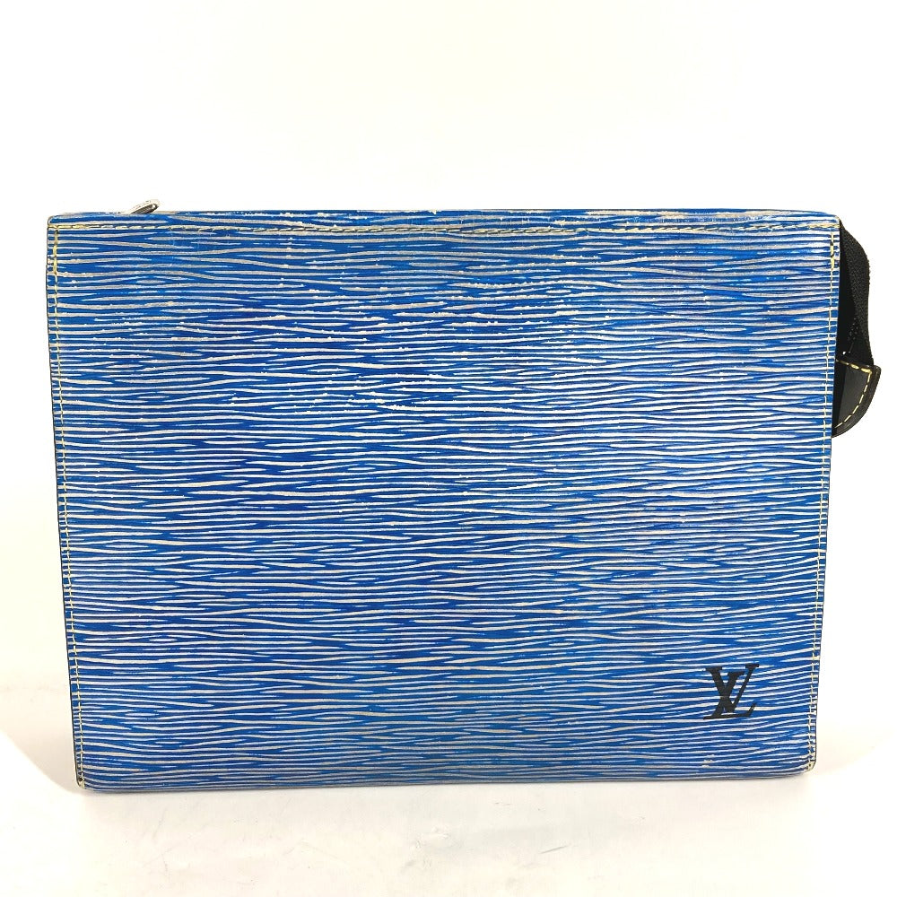Louis Vuitton business M54654 Epi posh Leather Denim Blue Handbag