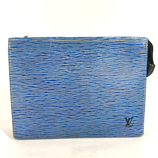 Louis Vuitton business M54654 Epi posh Leather Denim Blue Handbag