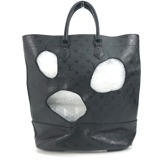 Louis Vuitton M45887 Ann Platt Rei Kawakubo Monogram Leather Black Tote Bag