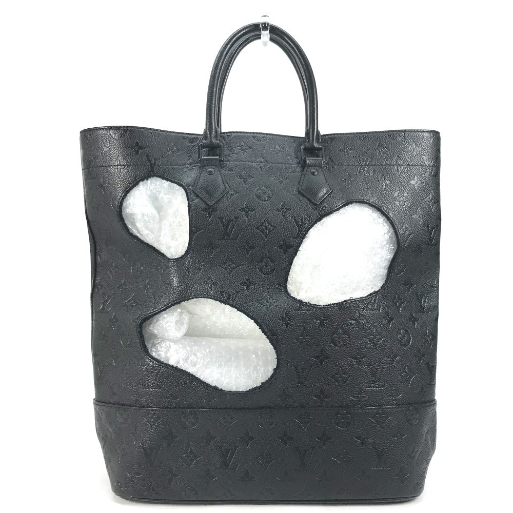 Louis Vuitton M45887 Ann Platt Rei Kawakubo Monogram Leather Black Tote Bag
