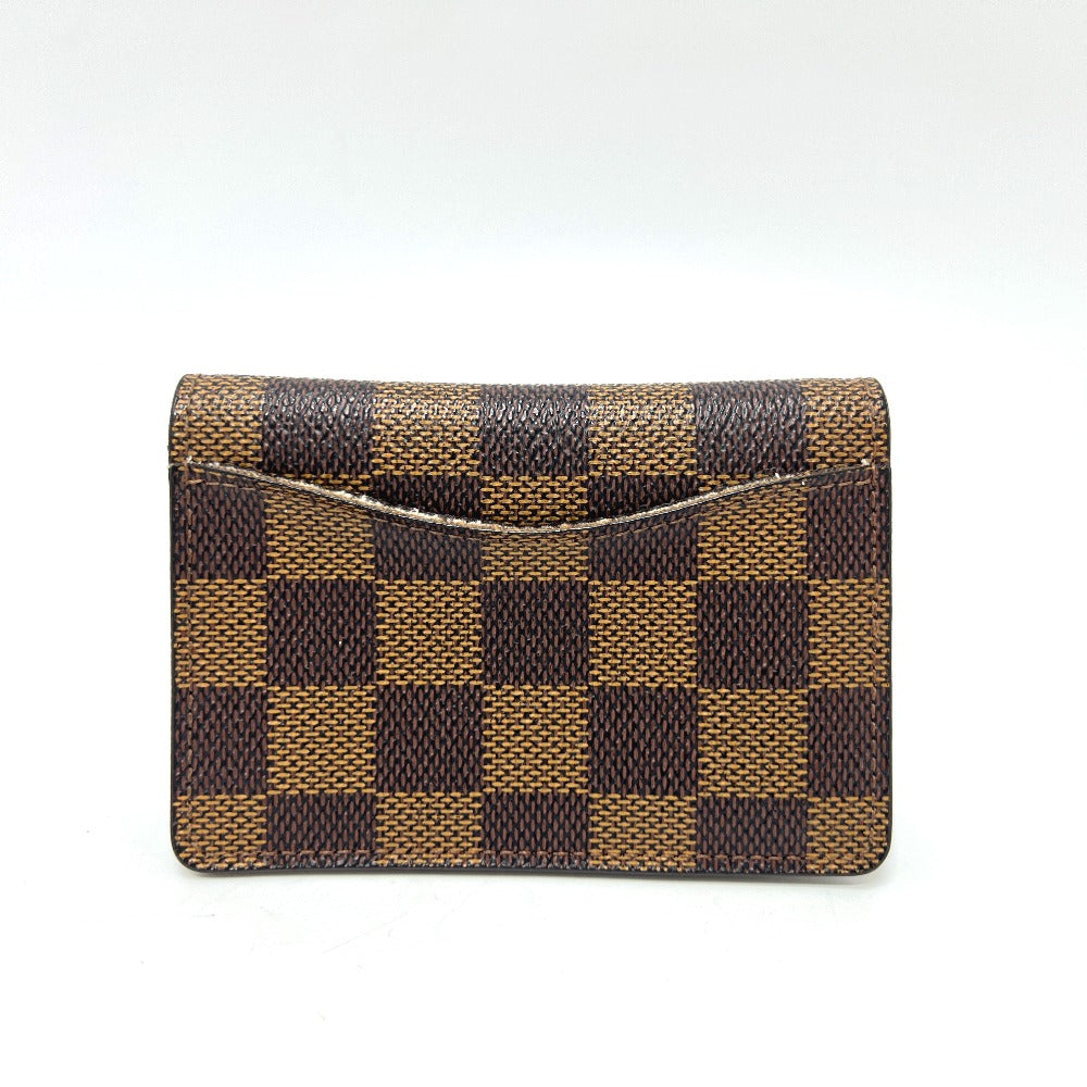 Louis Vuitton M60502 Damier Organizer De Poch Canvas Brown Wallet Case