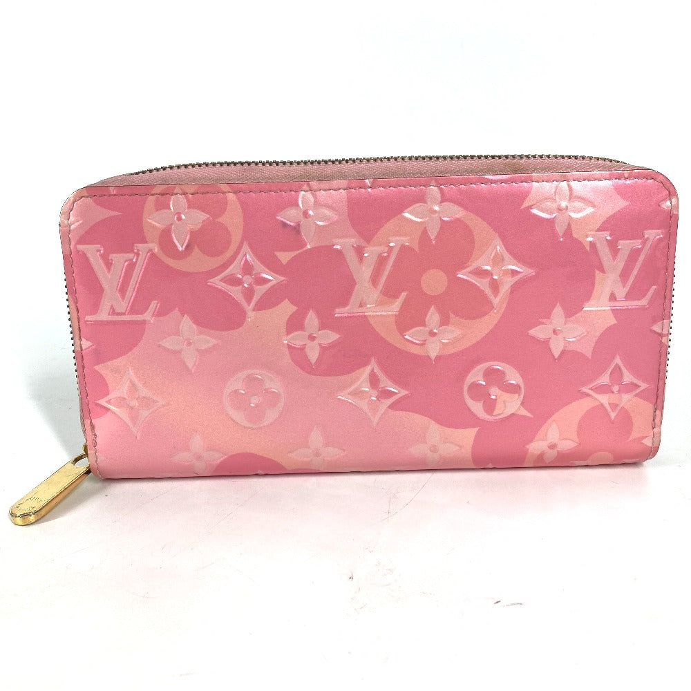 Louis Vuitton Long Purse M80309 Vernis Monogram Pink Wallet Case