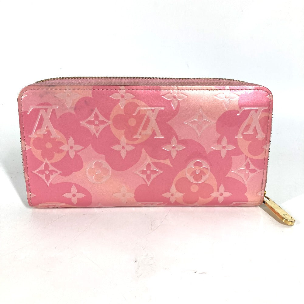 Louis Vuitton Long Purse M80309 Vernis Monogram Pink Wallet Case