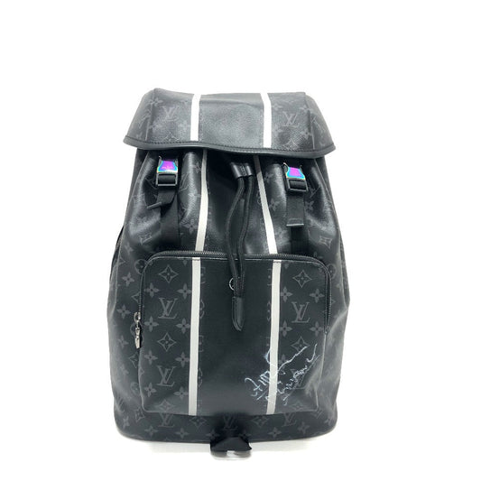 Louis Vuitton Backpack M43409 Eclipse Hiroshi Fujiwara Canvas Black
