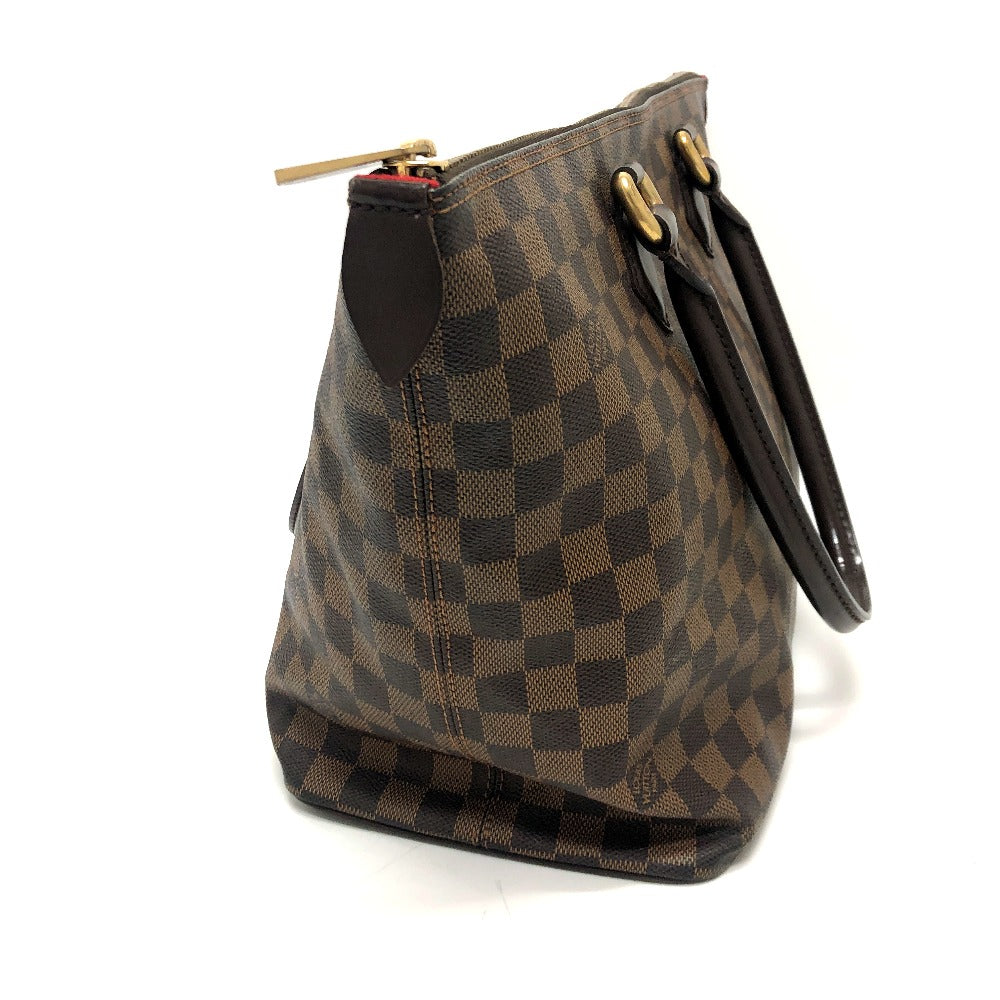 Louis Vuitton N51182 Damier SaleyaMM Canvas Brown Tote Bag