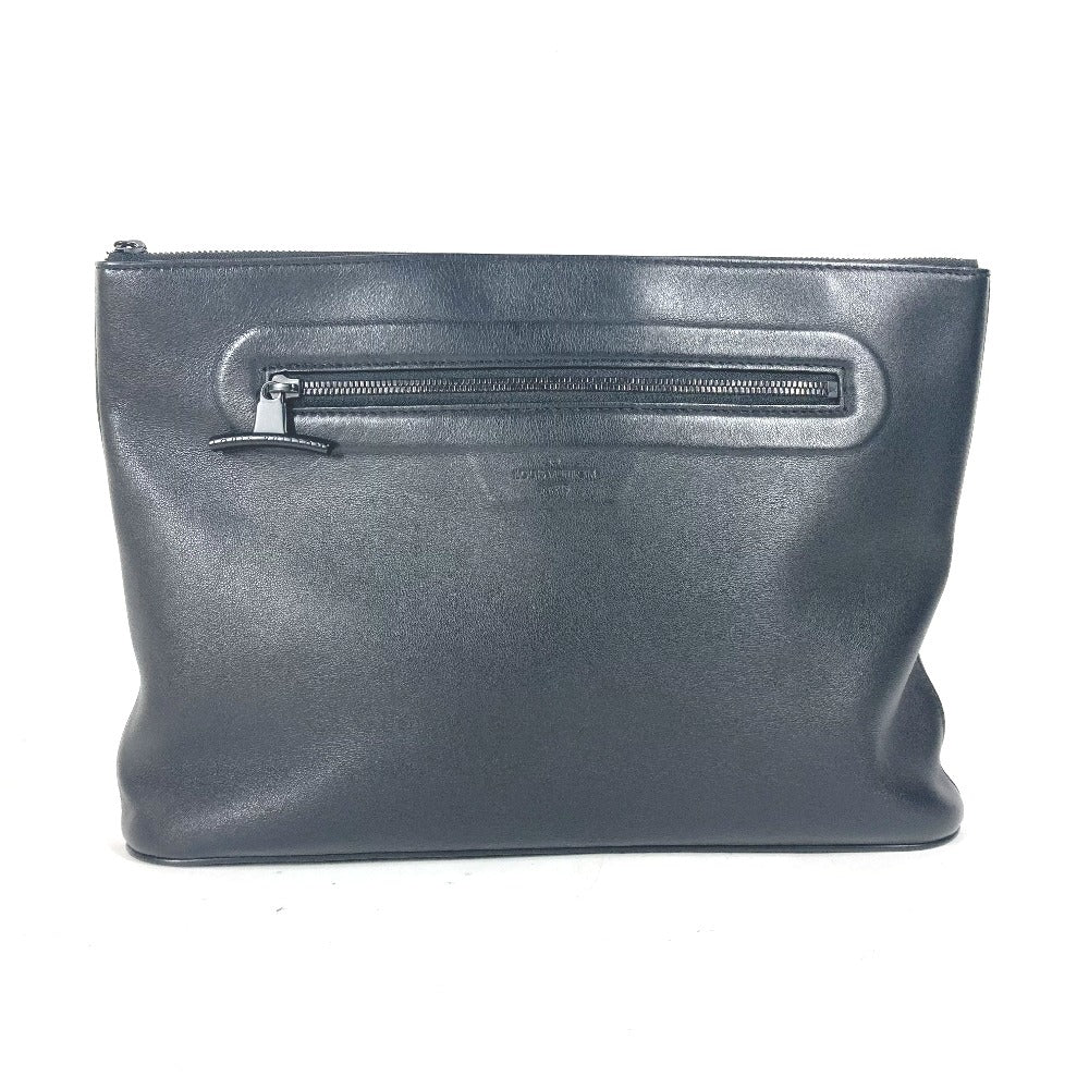 Louis Vuitton M63268 Dark annity pochette cosmos Leather Black Clutch Bag