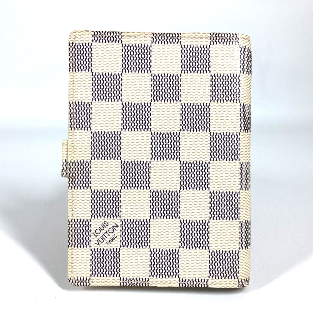 Louis Vuitton Notebook cover R20706 Damier Azur Canvas White Handbag