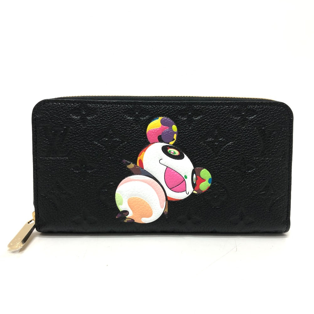 Louis Vuitton Long Purse M14160 Ann Platt Monogram Leather Black Wallet Case