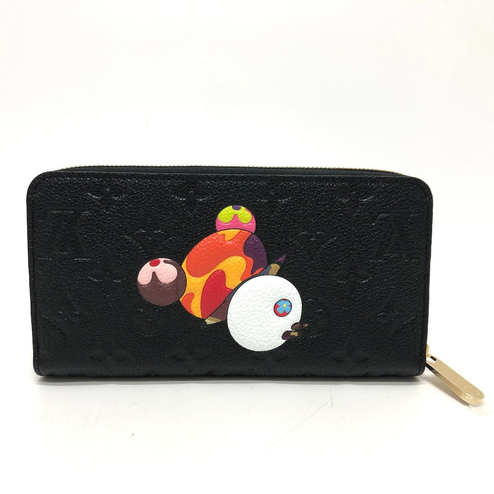 Louis Vuitton Long Purse M14160 Ann Platt Monogram Leather Black Wallet Case