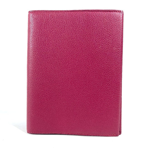 Louis Vuitton Note cover purple book cover Leather Logo Handbag