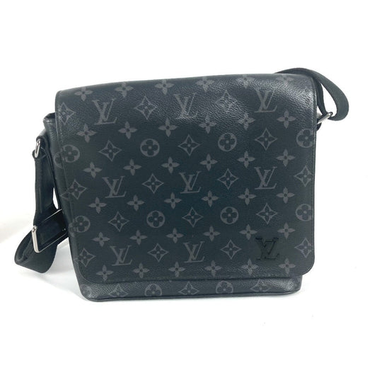 Louis Vuitton M45272 Eclipse District PM Monogram Canvas Black Shoulder Bag
