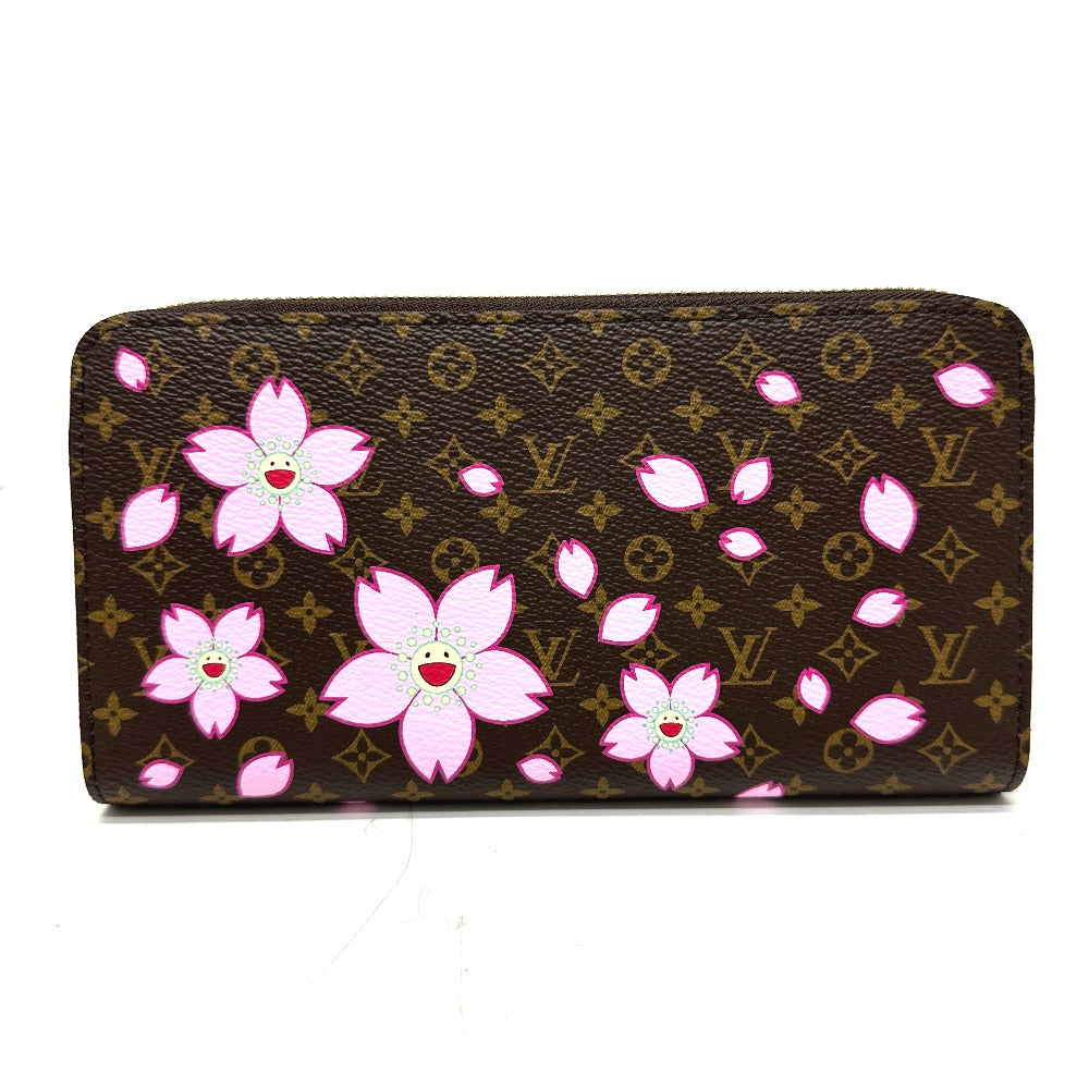 Louis Vuitton Long Purse M13433 Takashi Murakami Monogram Canvas Brown Wallet Case