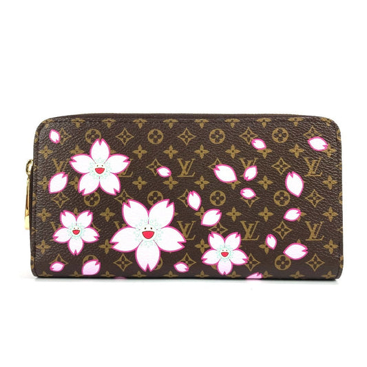 Louis Vuitton Long Purse M13433 Takashi Murakami Monogram Canvas Brown Wallet Case 6