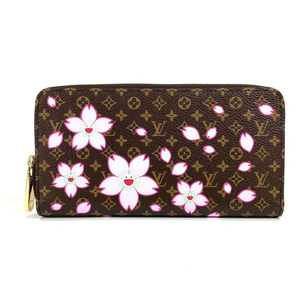 Louis Vuitton Long Purse M13433 Takashi Murakami Monogram Canvas Brown Wallet Case 5