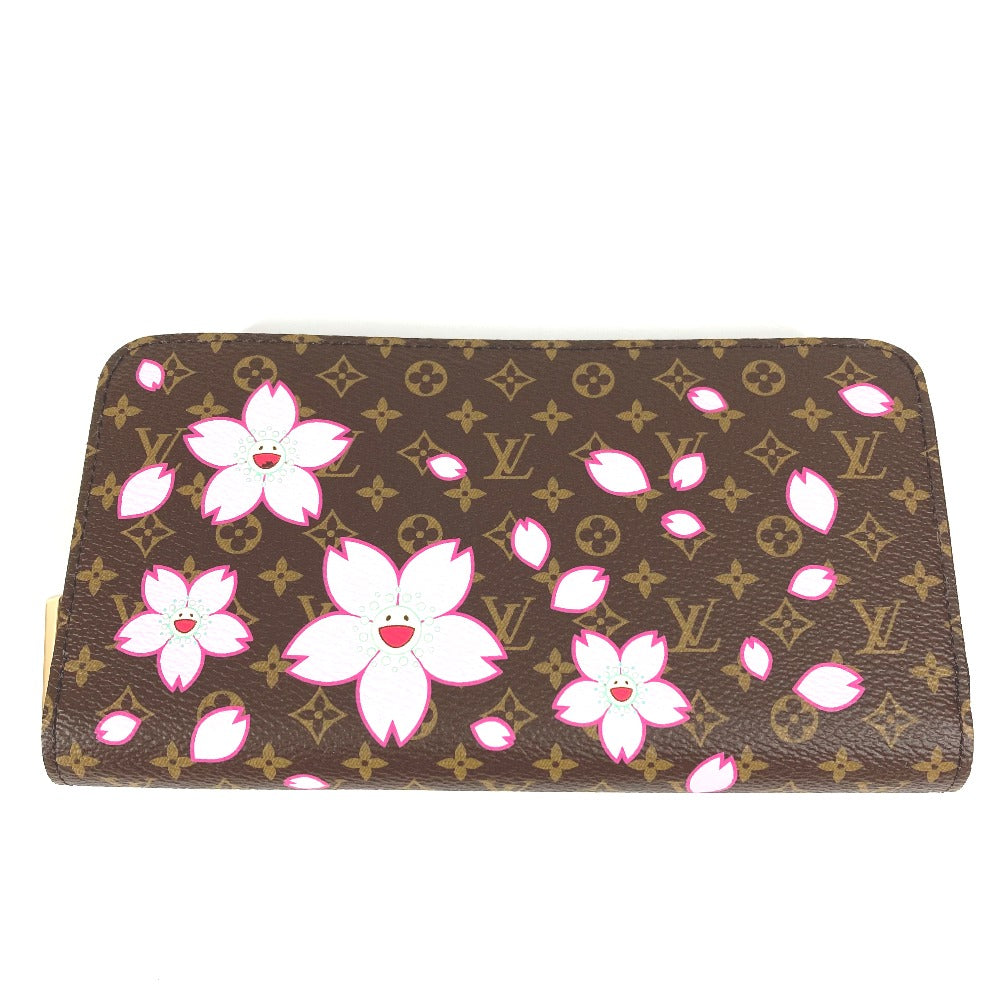 Louis Vuitton Long Purse M13433 Takashi Murakami Monogram Canvas Brown Wallet Case 7