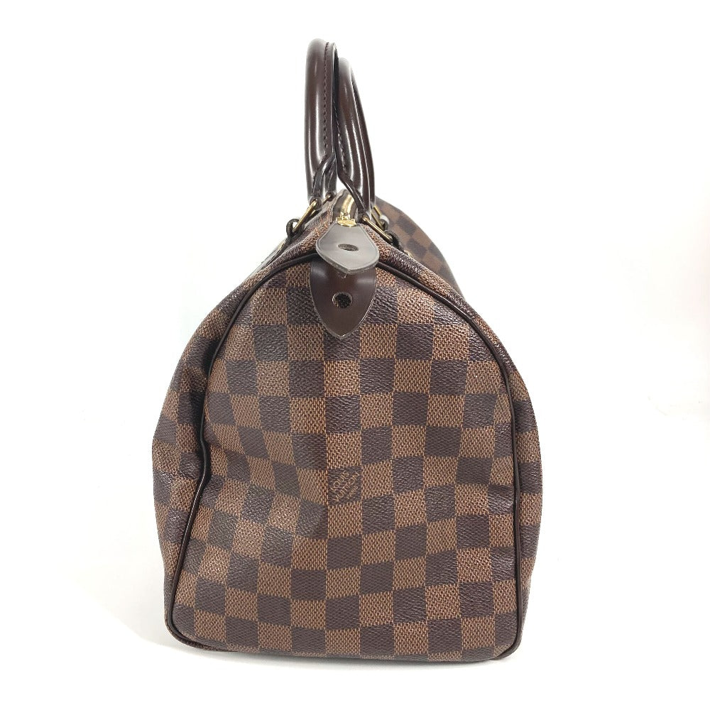 Louis Vuitton N41364 Damier Speedy 30 Canvas Brown Handbag