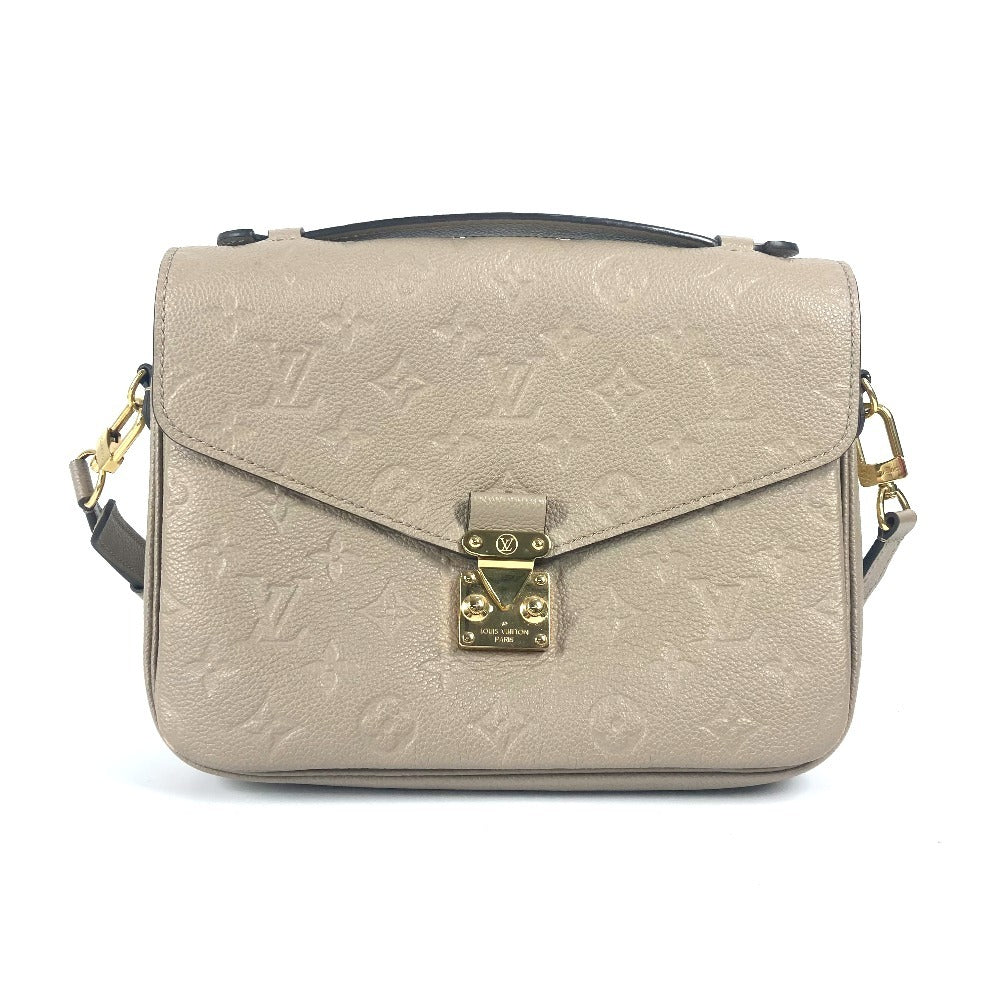 Louis Vuitton M44881 Ann Platt Ann Platt Monogram Leather Beige Clutch Bag