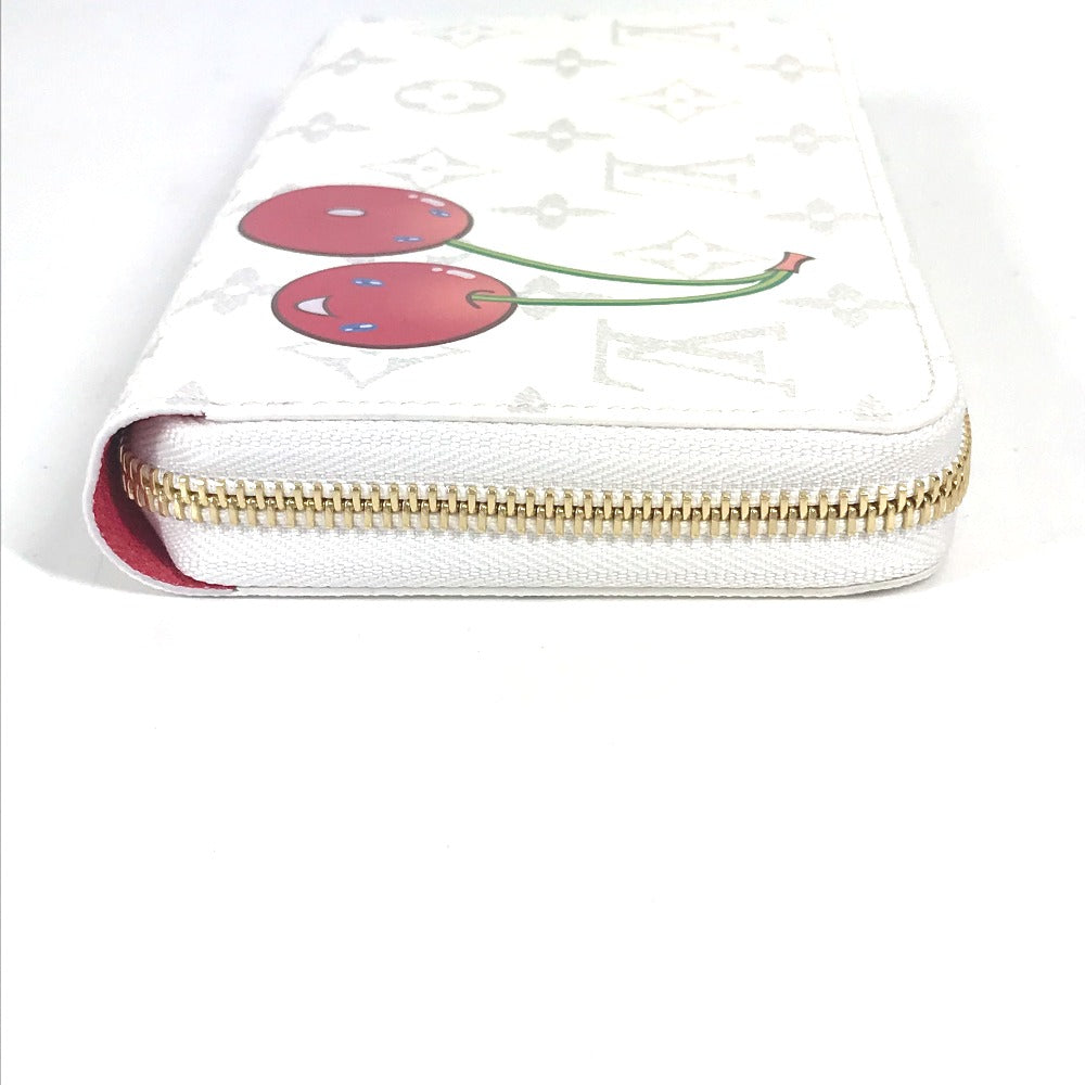Louis Vuitton Long Purse M14240 Takashi Murakami Monogram Canvas White Wallet Case 1