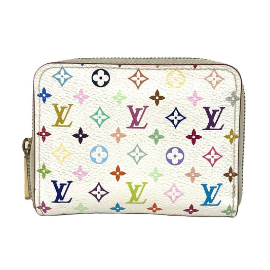 Louis Vuitton Coin M93741 Zippy coin purse Monogram Canvas White Multicolor Wallet Case