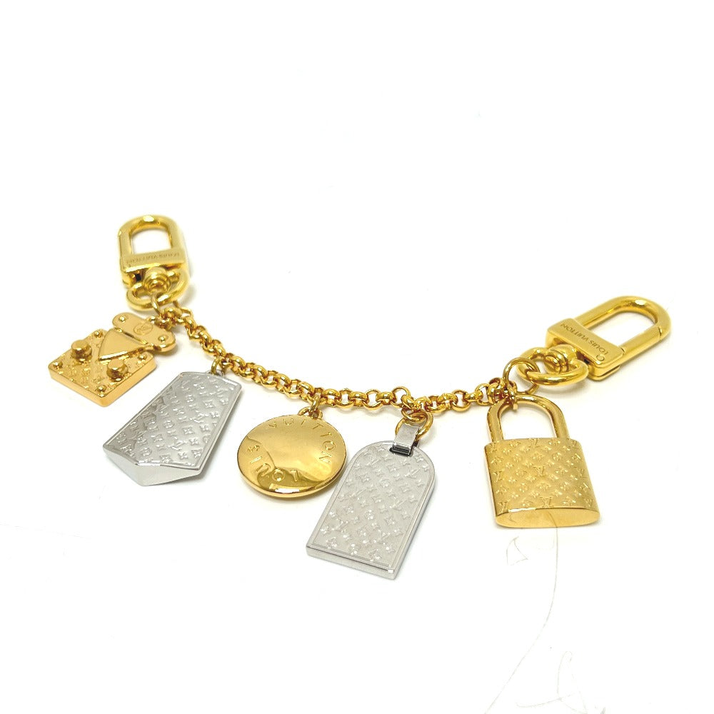Louis Vuitton charm M01314 Plated Nanogram Icon Gold Chain Handbag