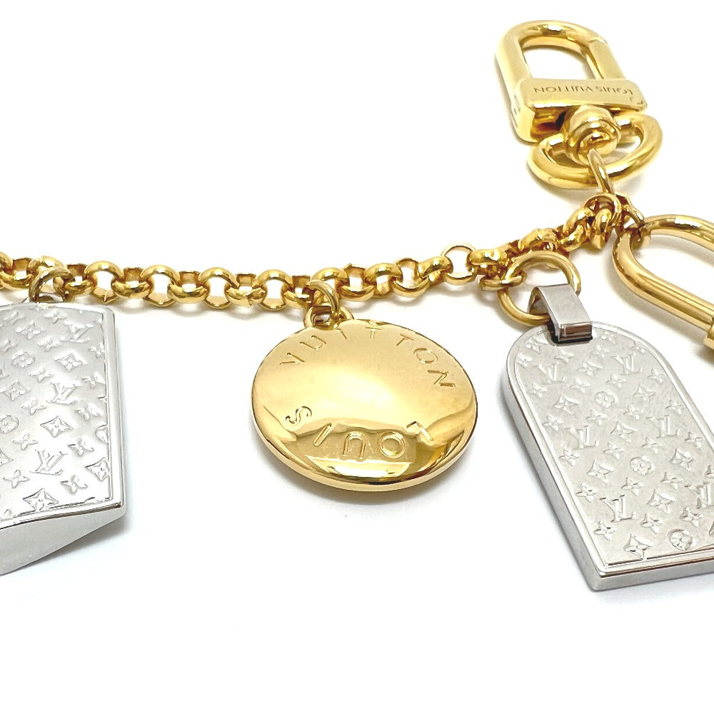 Louis Vuitton charm M01314 Plated Nanogram Icon Gold Chain Handbag