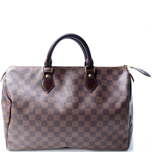 Louis Vuitton Speedy 35 Ebene Damier Handbag