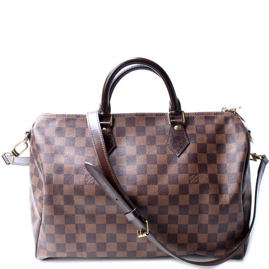 Louis Vuitton Speedy 35 Bandouliere Ebene Damier Handbag Ebene 3