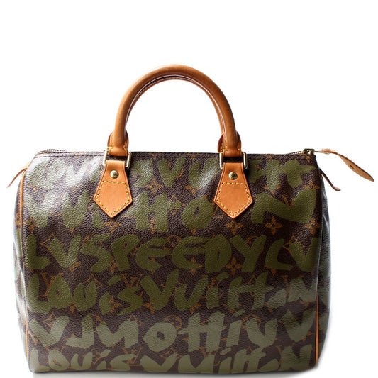 Louis Vuitton Speedy 30 Graffiti Monogram Handbag