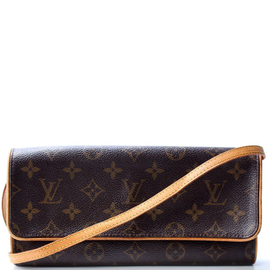 Louis Vuitton Pochette Twin GM Monogram Clutch Bag
