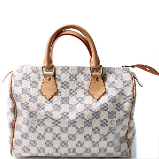 Louis Vuitton Speedy 25 Azur Damier Handbag