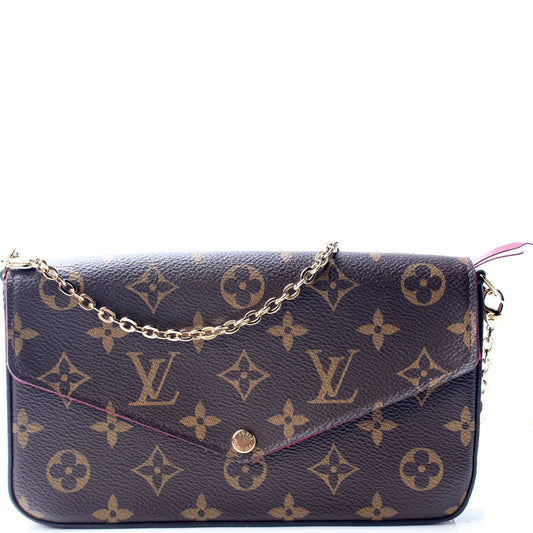 Louis Vuitton Pochette Felicie Monogram Clutch Bag