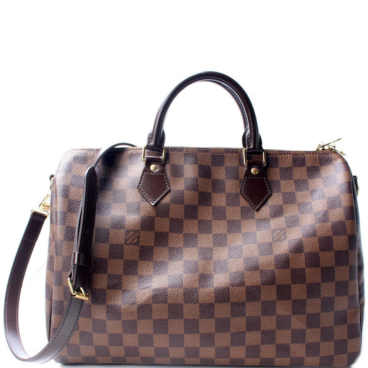 Louis Vuitton Speedy 35 Bandouliere Ebene Damier Handbag Ebene 4