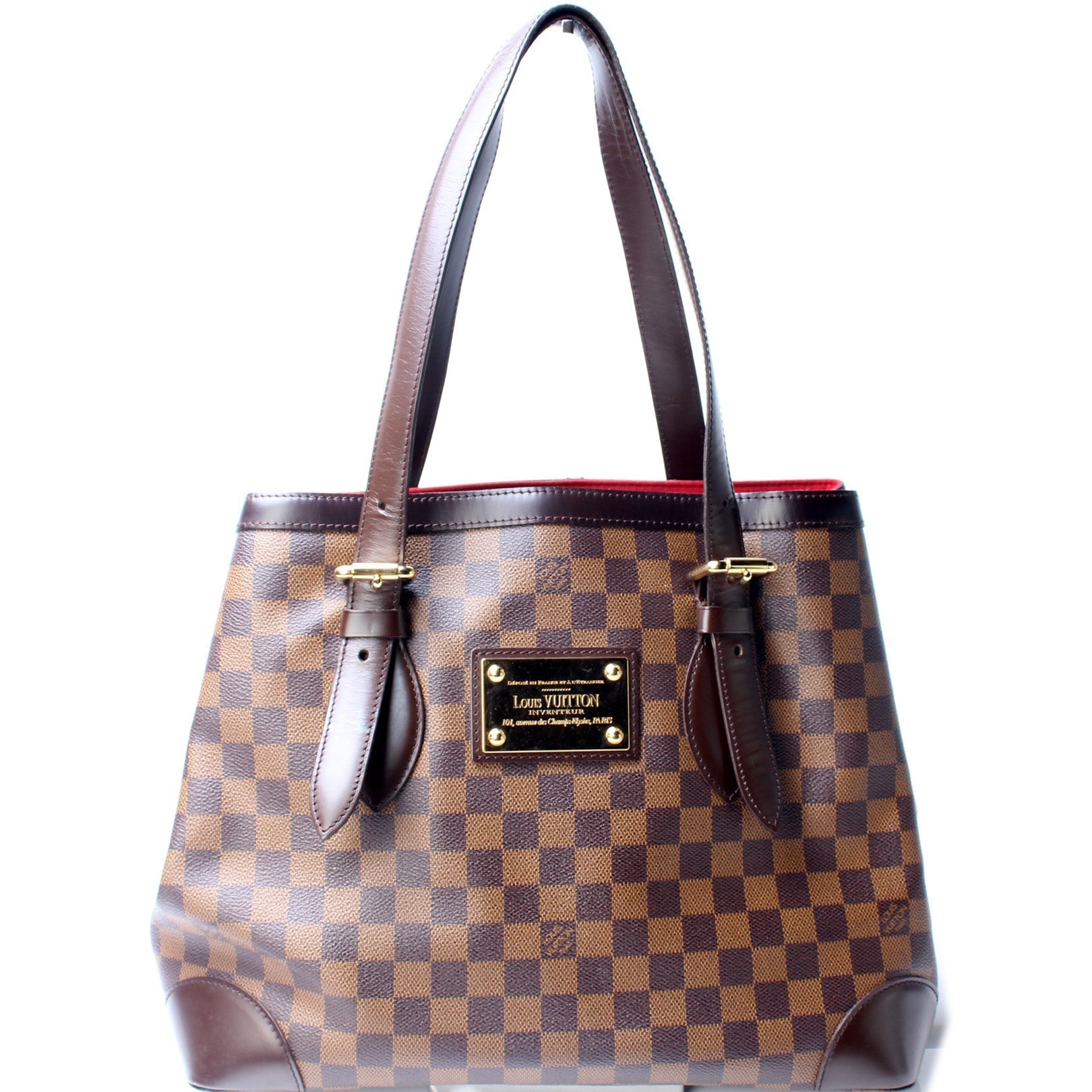Louis Vuitton Hampstead MM Ebene Damier Handbag Ebene 12