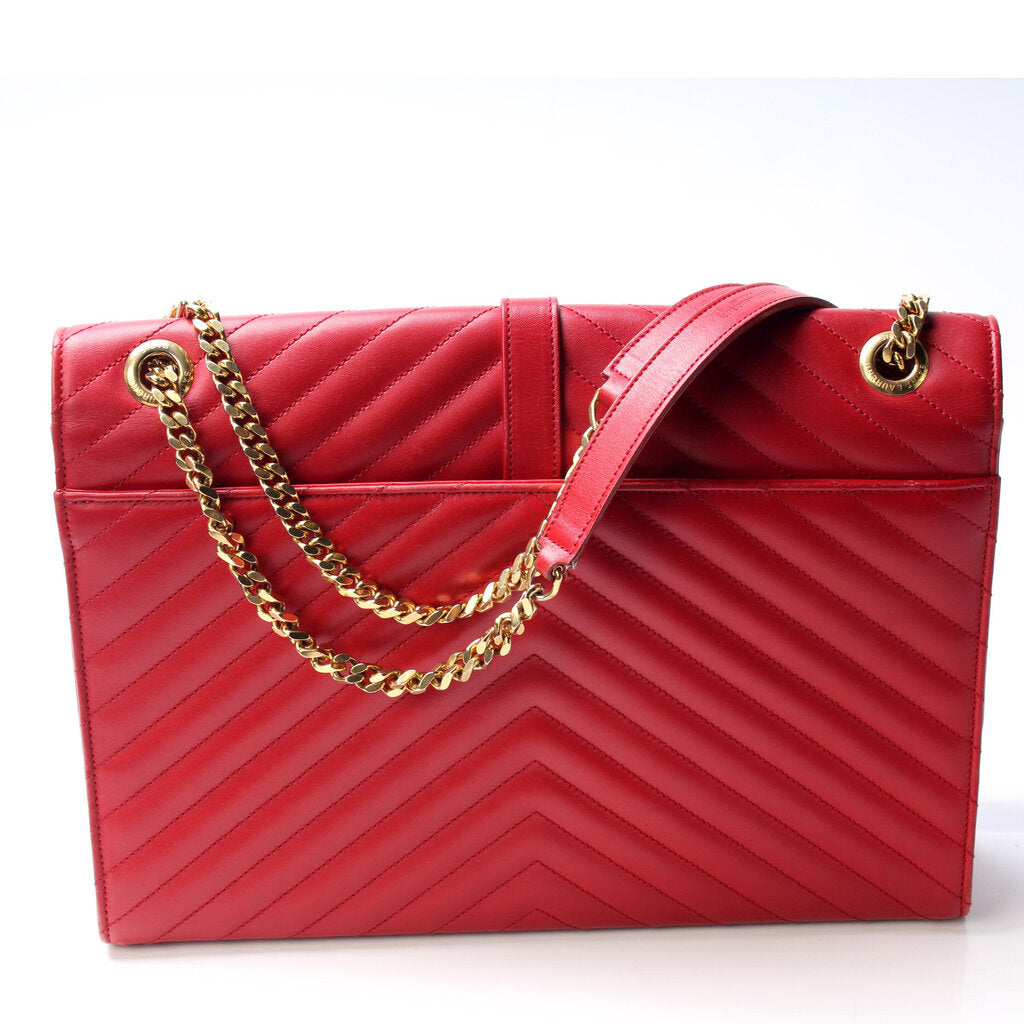 YSL Saint Laurent Monogramme Chevron Satchel Bag Monogramme Chevron Satchel
