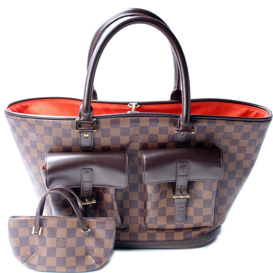 Louis Vuitton Manosque GM Ebene Damier Handbag Ebene 3