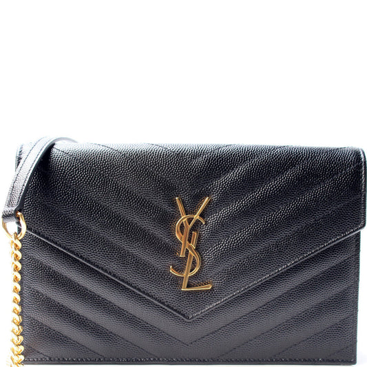 YSL Saint Laurent Envelope Wallet Bag Chain Travel Bag Chain Wallet 3