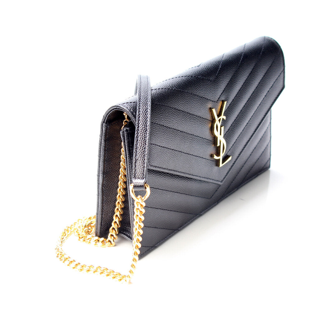 YSL Saint Laurent Envelope Wallet Bag Chain Travel Bag Chain Wallet 3