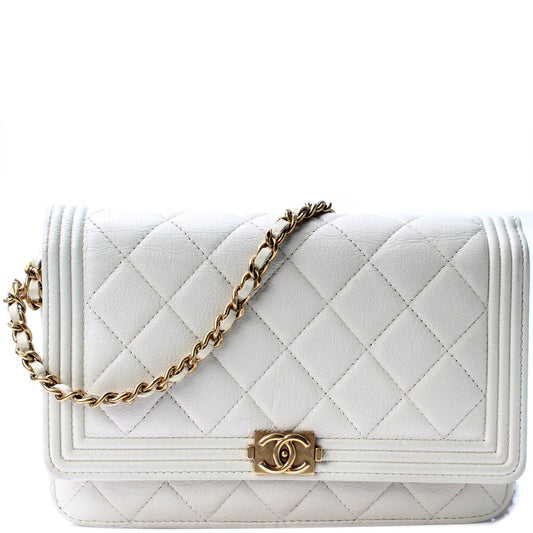 Chanel WOC Boy Calfskin Clutch Bag