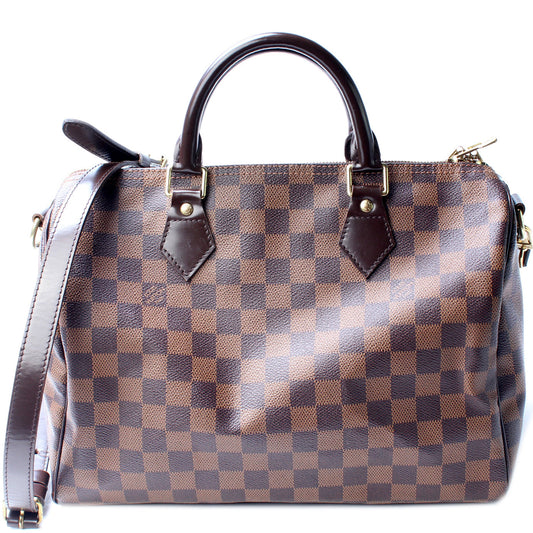 Louis Vuitton Speedy 30 Bandouliere Ebene Damier Handbag Ebene 3