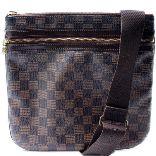 Louis Vuitton Pochette Bosphore Ebene Clutch Bag