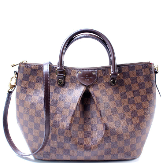 Louis Vuitton Siena Ebene MM Damier Handbag
