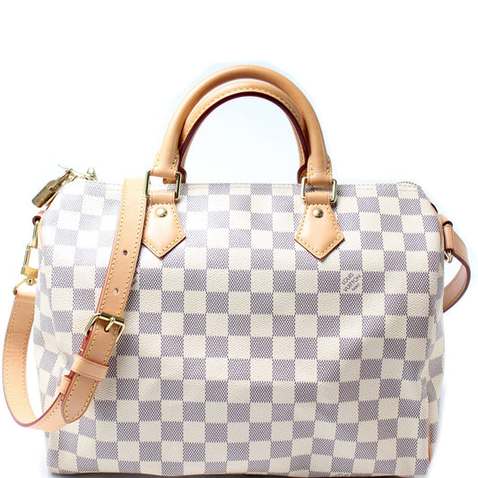 Louis Vuitton Speedy 30 Bandouliere Azur Damier Handbag Azur 5