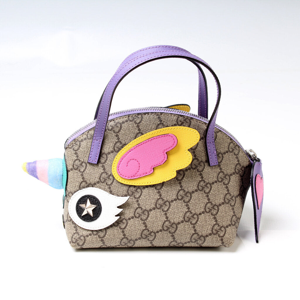 Gucci GG Supreme Kids Unicorn Travel Bag