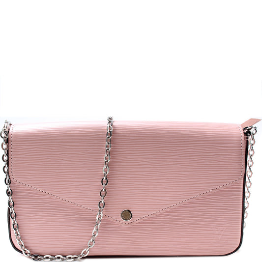 Louis Vuitton Pochette Felicie Epi Clutch Bag