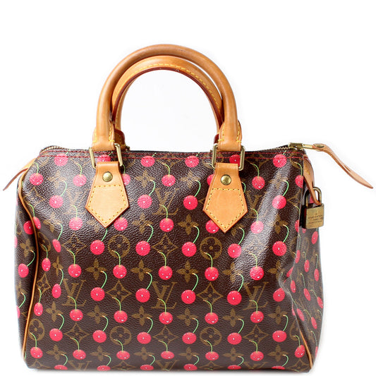 Louis Vuitton Speedy 25 Cerises Monogram Handbag Cerises Monogram